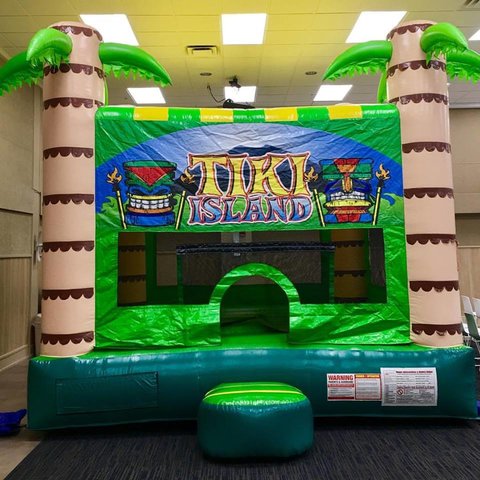 Tiki Bounce House 2-in-1 w/ Basketball Hoop Tiki Bounce House 2-in-1 w/ Basketball Hoop