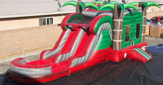 Ruby Crush Combo w/ Dual Lane Slide (Wet/Dry) 3-in-1 w/ Basketball Hoop Ruby Crush Combo w/ Dual Lane Slide (Wet/Dry) 3-in-1 w/ Basketball Hoop