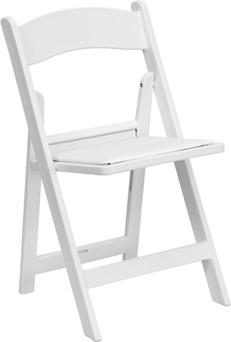 White Resin Chair w/ Cushion White Resin Chair w/ Cushion
